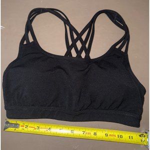 Athleta strappy‎ razorback XS black sports bra
